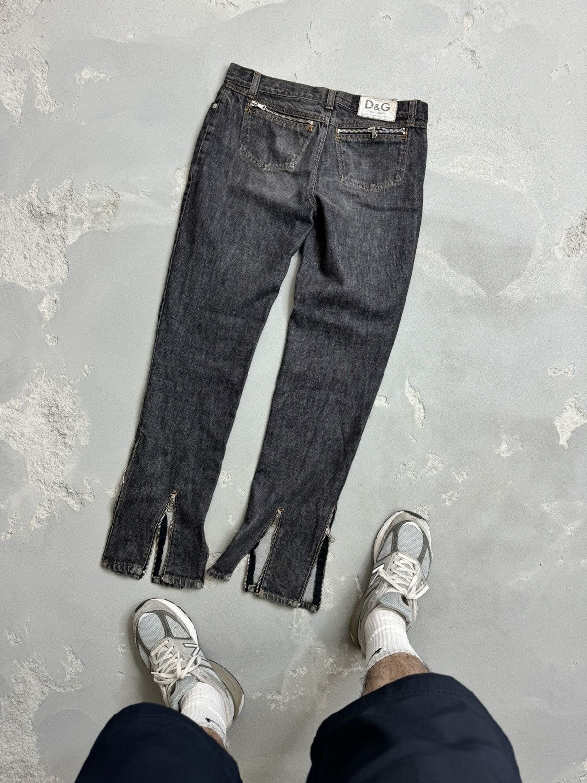 Dolce & Gabbana × Vintage DOLCE & GABBANA 2003 ZIPPER JEANS Size 27" / US 4 / IT 40 - 4 Thumbnail