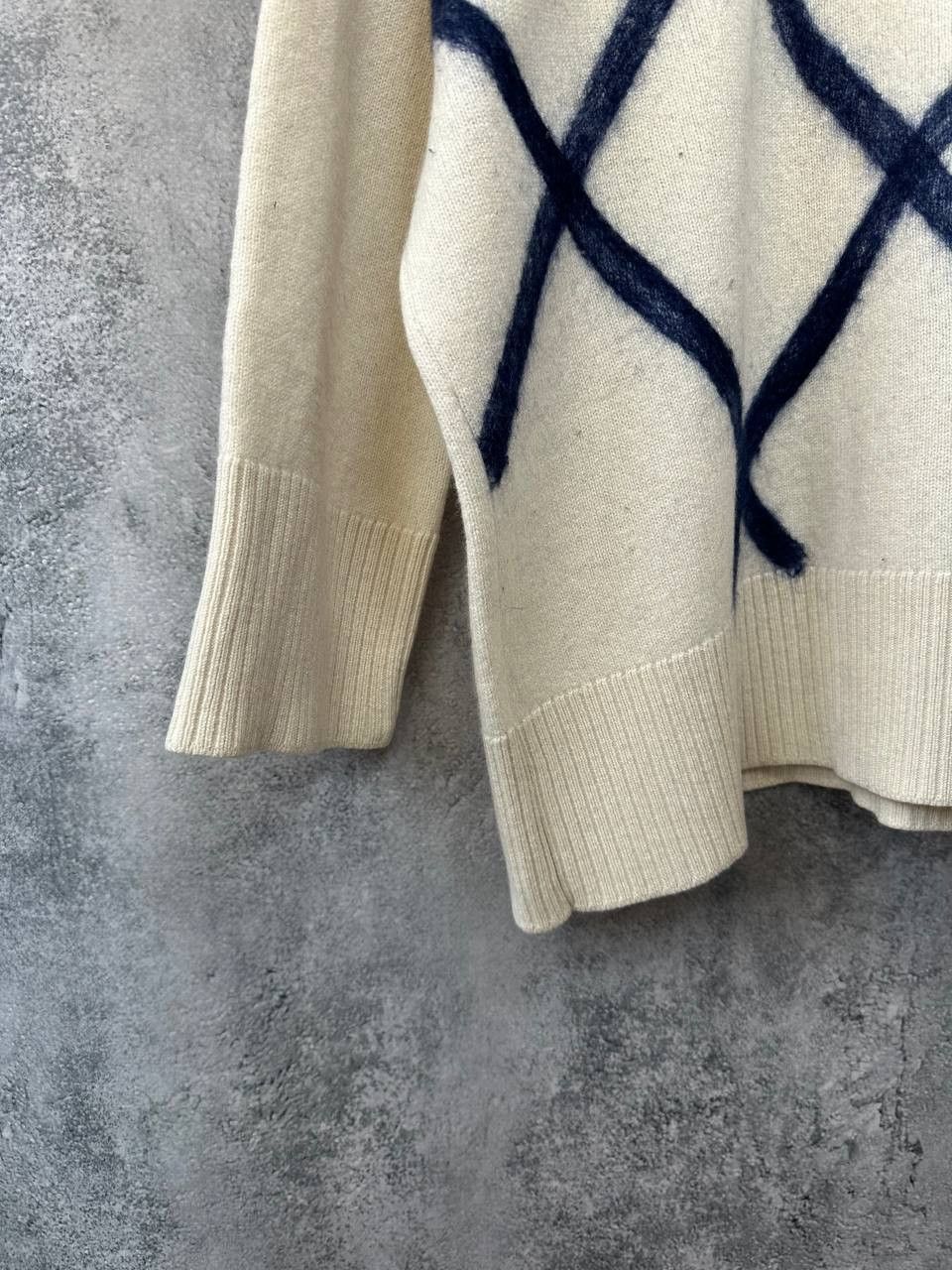 Gran Sasso Gran Sasso Wool Cashmere Blend Stripes Oversized Sweater Size L / US 10 / IT 46 - 7 Thumbnail