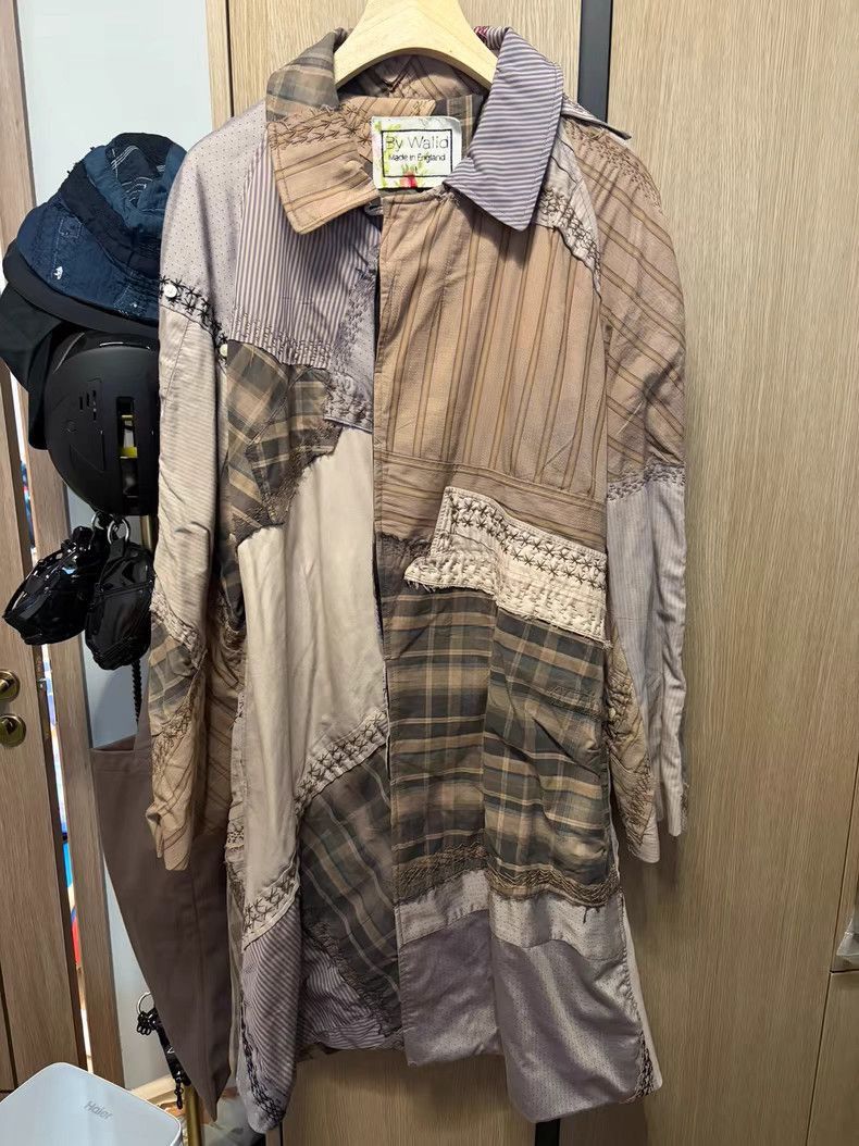 By Walid Beige Patchwork Button-Up Shirt - Size L Size US L / EU 52-54 / 3 - 1 Thumbnail
