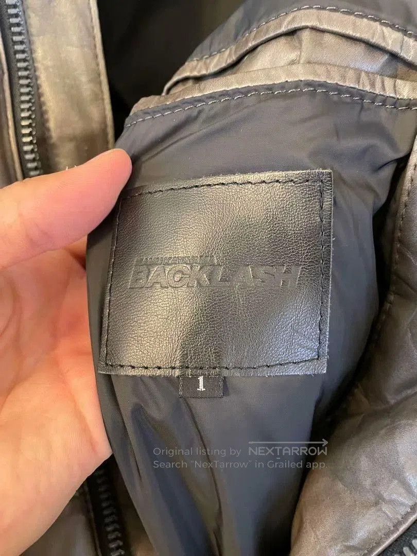 Isamu Katayama Backlash Backlash Leather Down Jacket Japan Made. Size US M / EU 48-50 / 2 - 5 Thumbnail