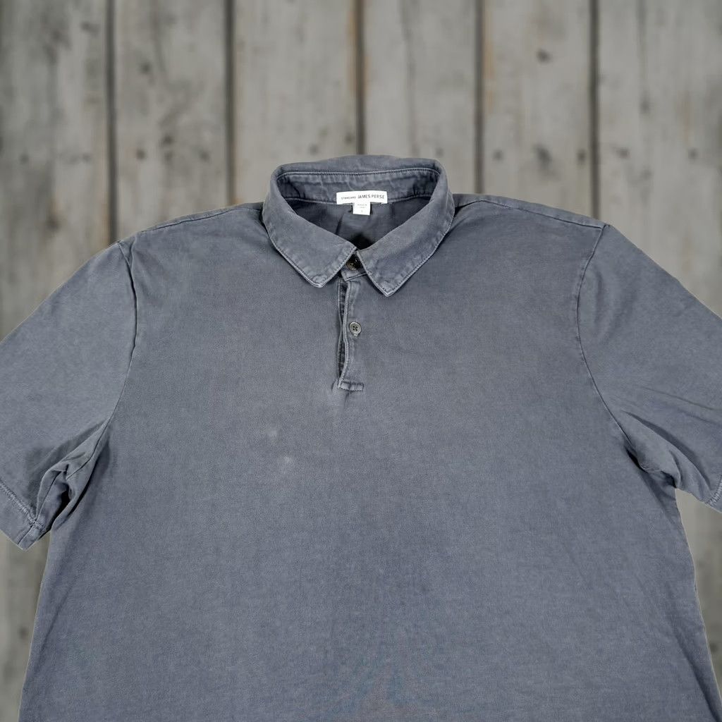 James Perse James Perse Shirt Mens Gray Polo Short Sleeve Cotton Jersey 1 Standard USA Regular Large Size US S / EU 44-46 / 1 - 1 Thumbnail