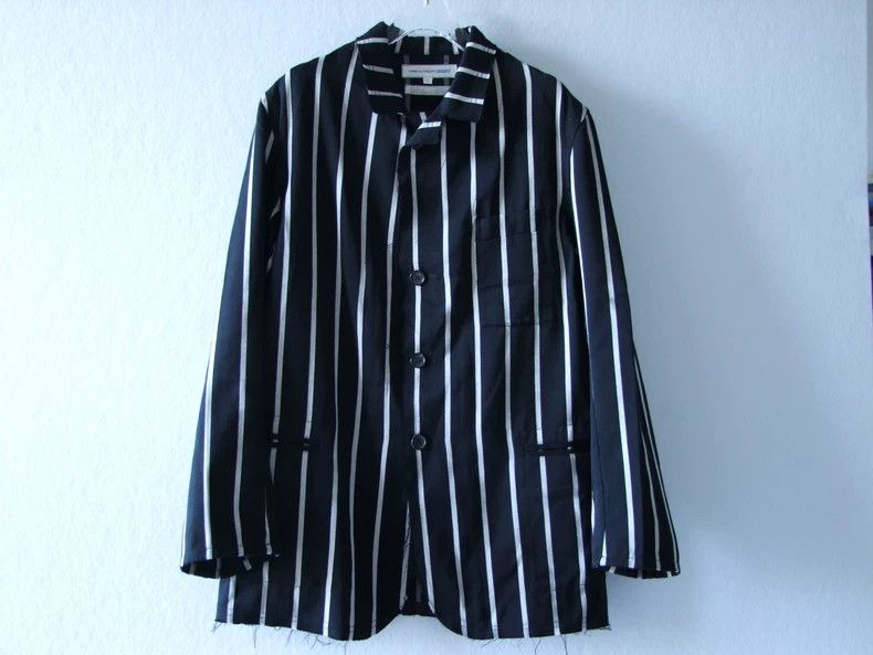Comme des Garcons COMME des GARCONS Striped Casual Blazer - dmc Size US S / EU 44-46 / 1 - 1 Thumbnail