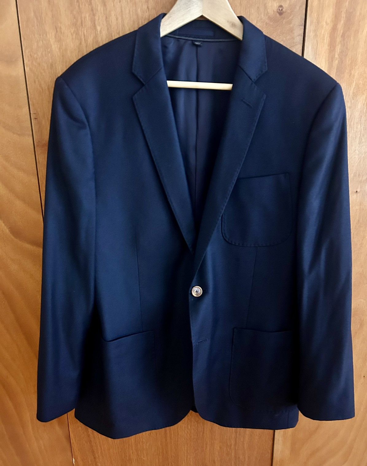 J.Crew J.Crew Ludlow Loro Piana 130s Flannel Blazer 40S Navy Size 40S - 1 Thumbnail