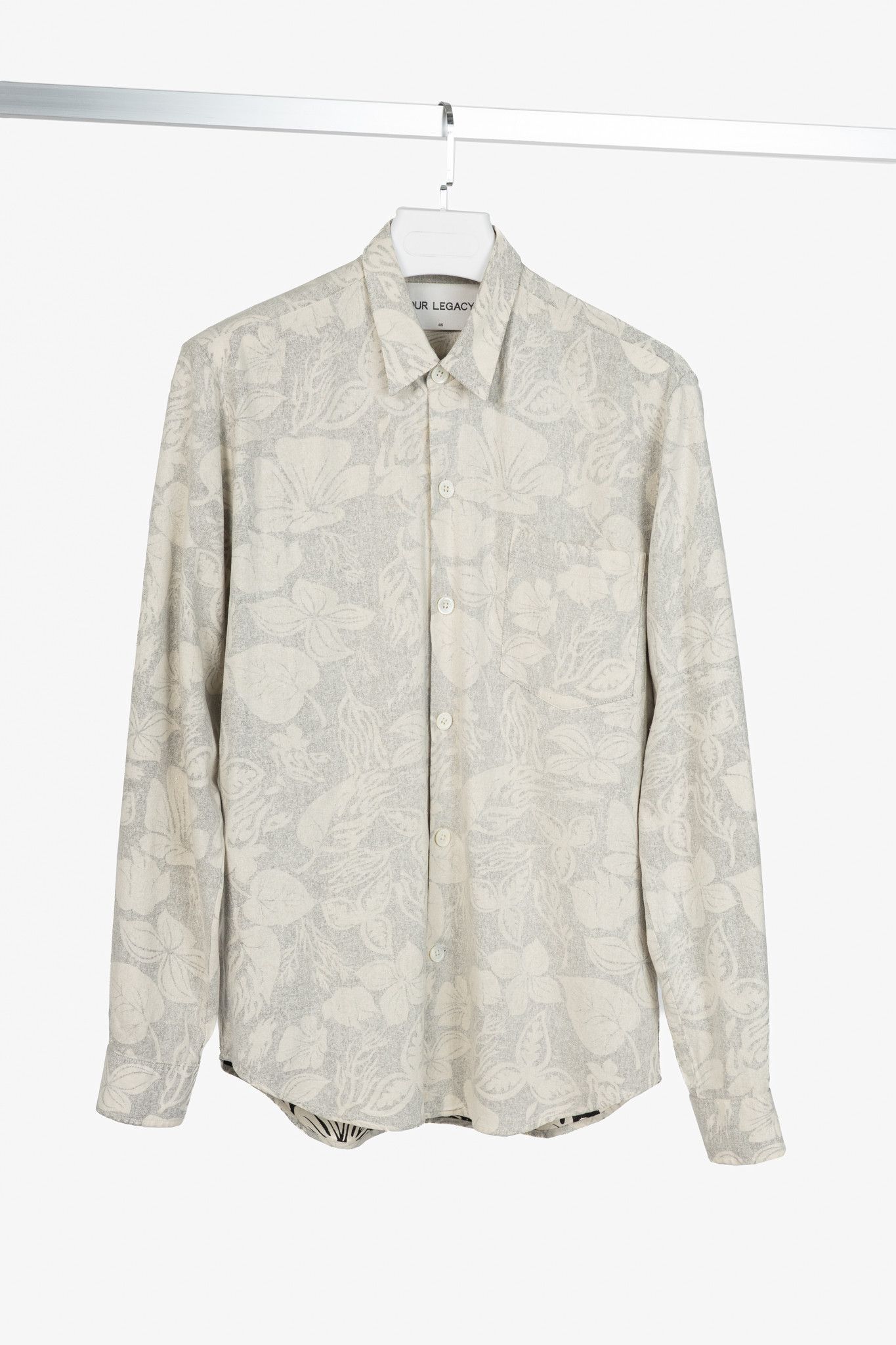 Our Legacy Our Legacy SS15 Six Reversed Fireflowers Silk Buttoned Shirt Size US S / EU 44-46 / 1 - 1 Thumbnail
