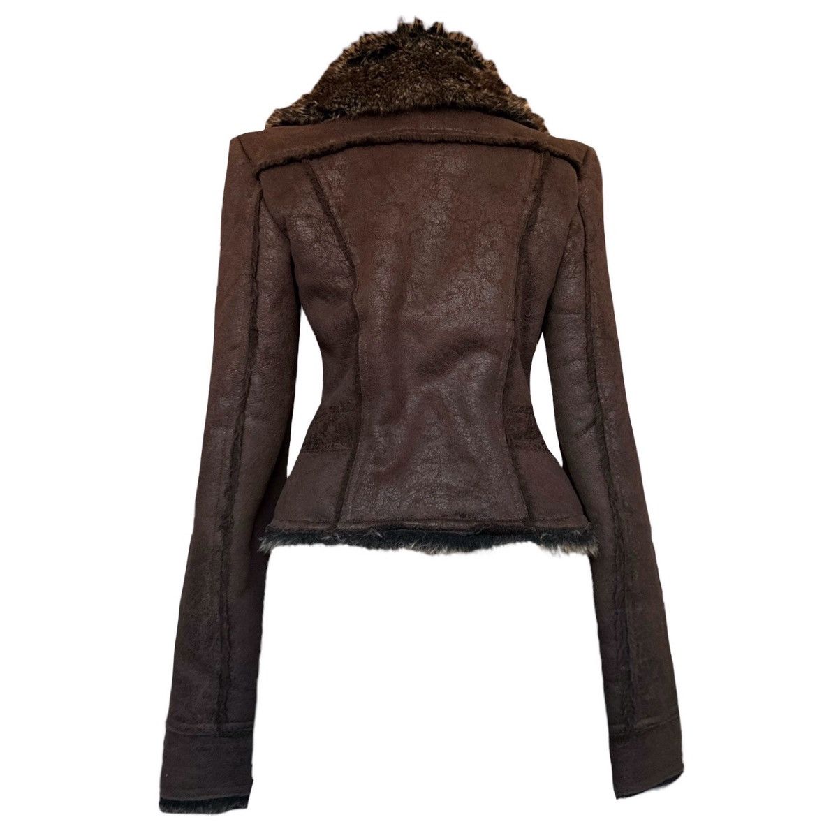 Vintage Vintage asymmetric avant-garde biker moto pirate jacket Size S / US 4 / IT 40 - 2 Thumbnail