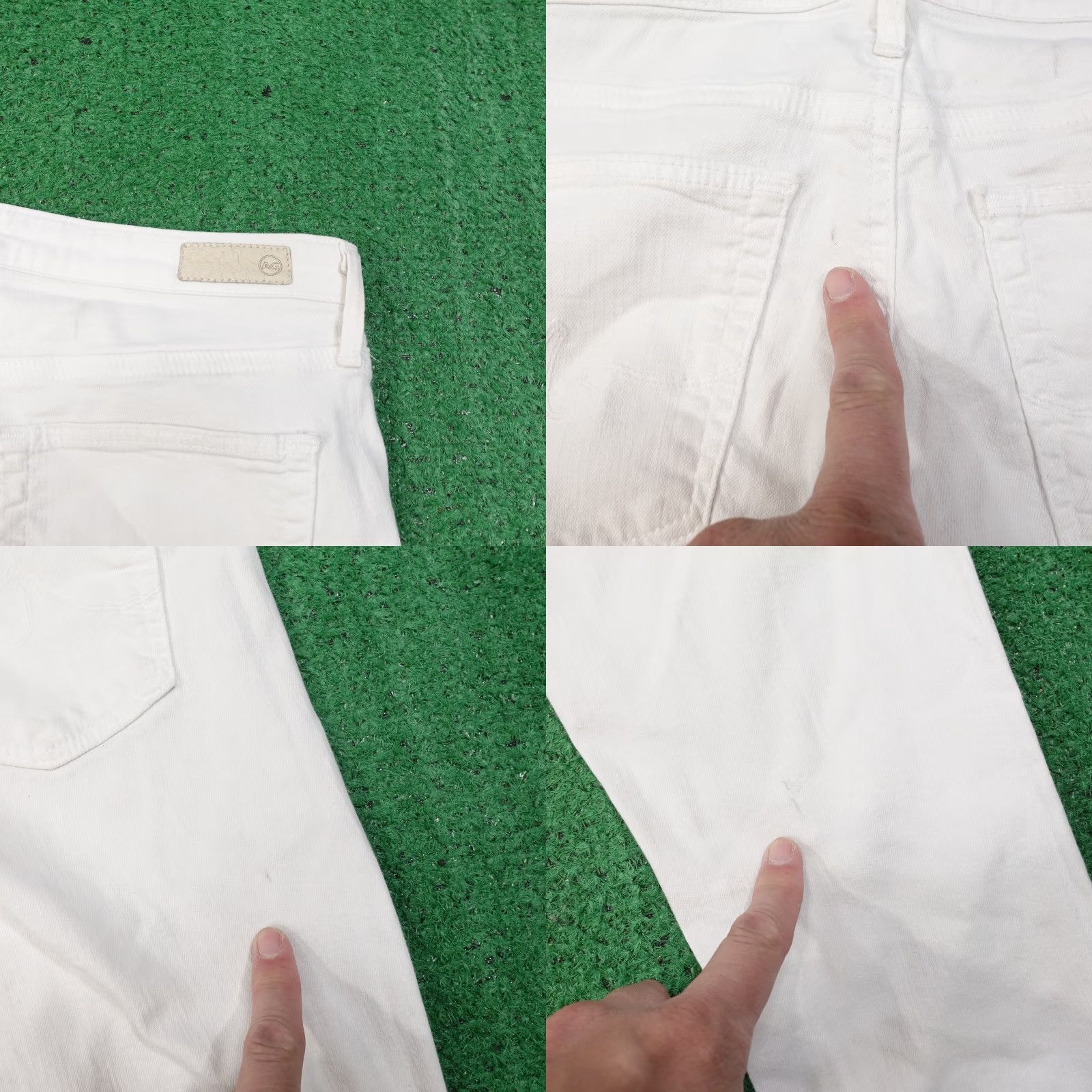 Denime ADRIANO GOLDSCHMIED White Ankle Jeans Womens Size 28 Regular Denim Size 28" / US 6 / IT 42 - 8 Thumbnail
