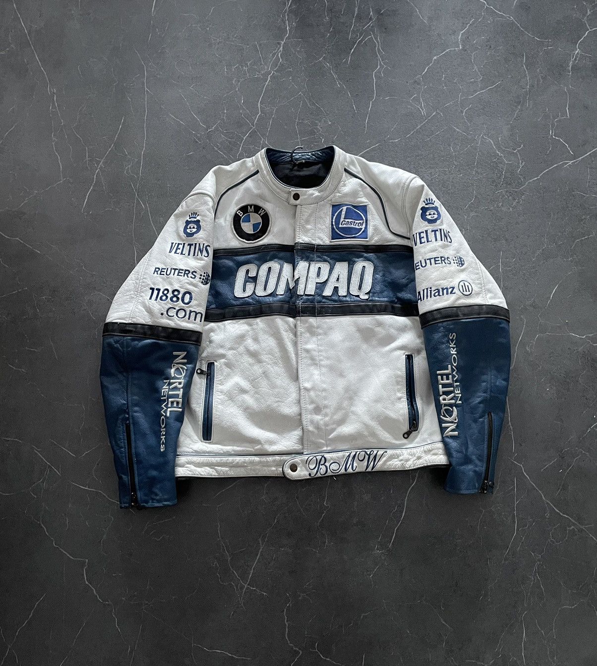 BMW × NASCAR Vintage Real Leather BMW Nascar Racing Jacket Size US XL / EU 56 / 4 - 1 Thumbnail