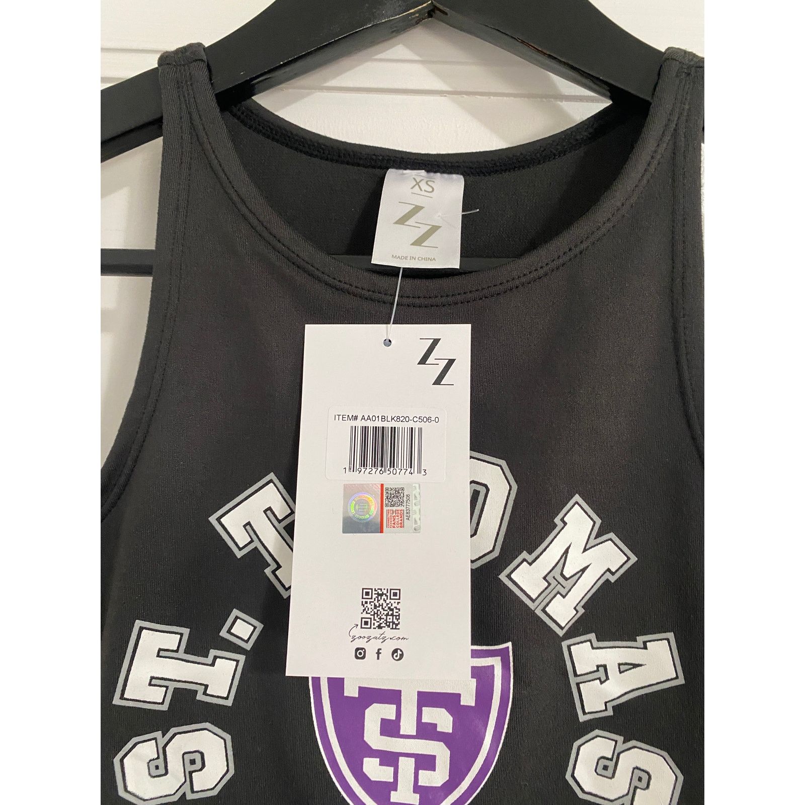 NCAA NWT University of St. Thomas Tommies Cropped Tank Top Sz XS Size XS / US 0-2 / IT 36-38 - 3 Thumbnail