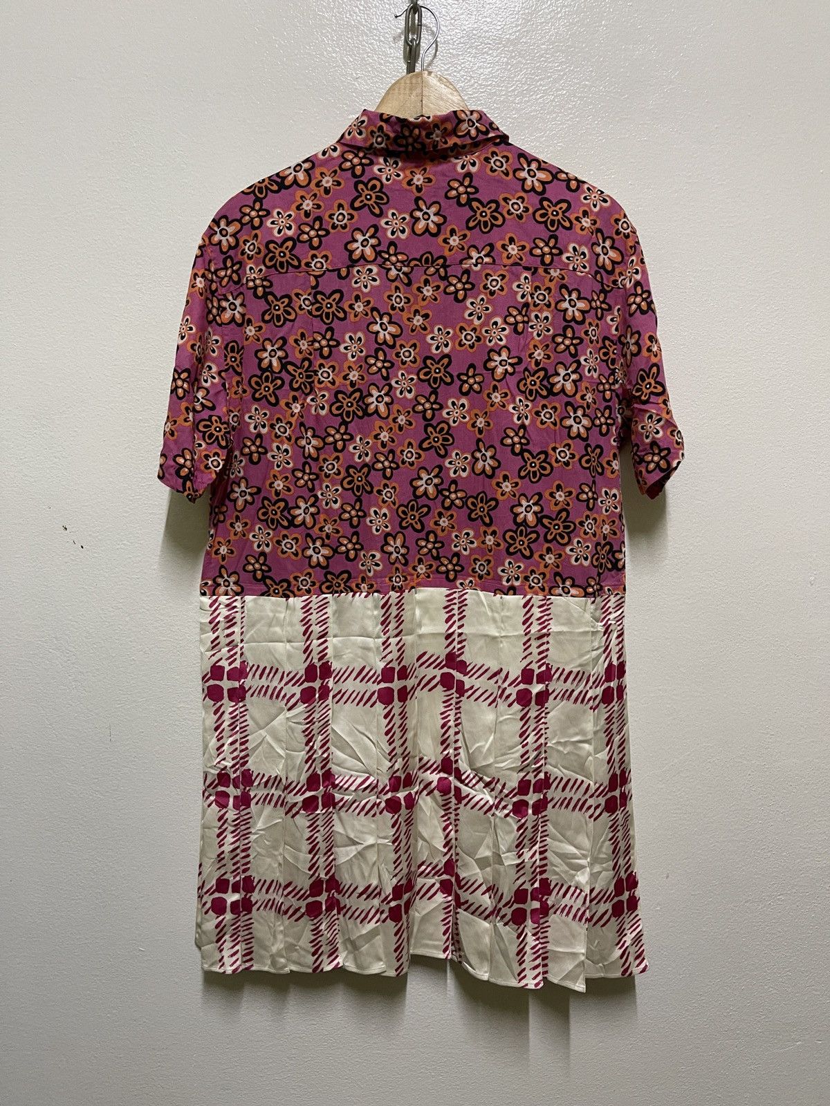 Marni × Uniqlo Uniqlo Marni Open Collar Short Sleeve Pleated Dress Size M / US 6-8 / IT 42-44 - 8 Thumbnail