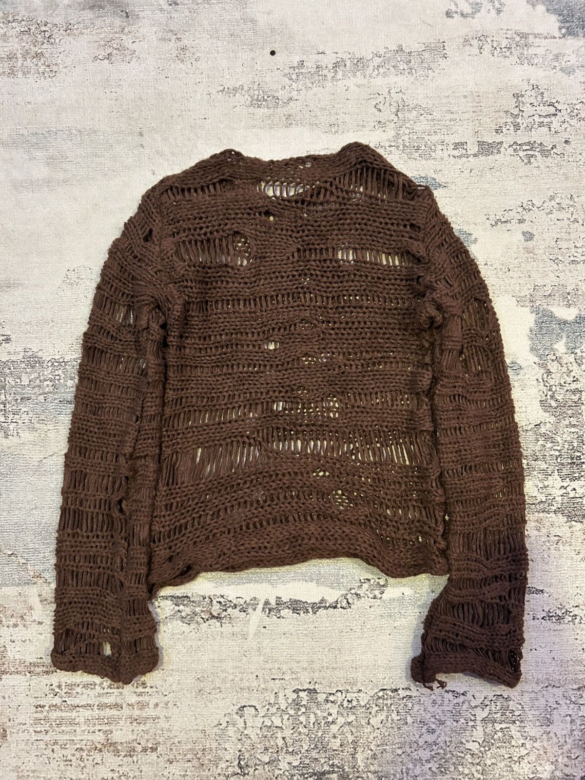 20471120 Gothic Distressed Knit Unisex Style Numbernine ,Hysteric Size US L / EU 52-54 / 3 - 2 Thumbnail