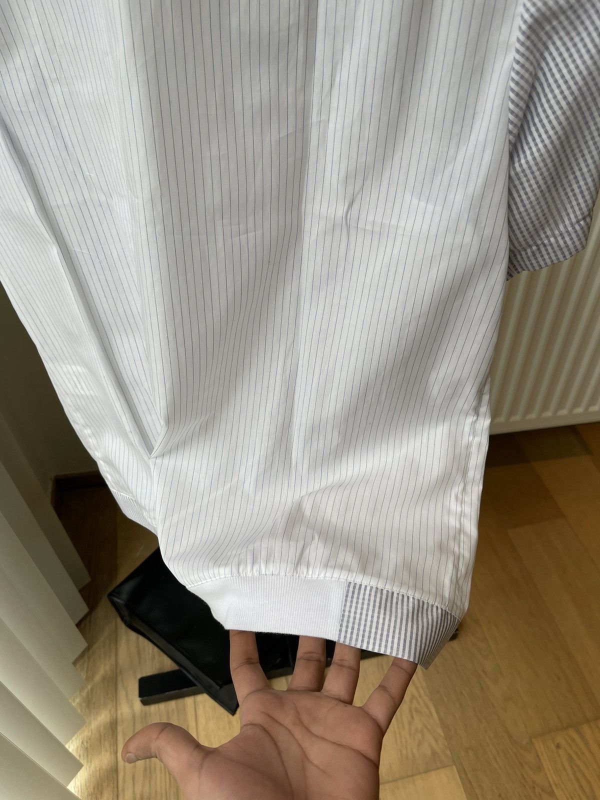 Raf Simons Raf Simons SS07 Stripes Light Shirt With Elastic Hem Size US M / EU 48-50 / 2 - 10 Thumbnail