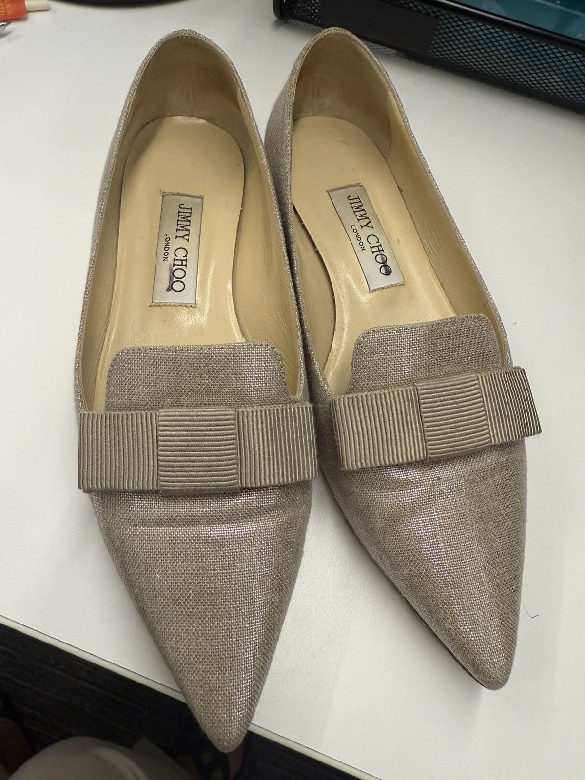 Jimmy Choo Jimmy choo women flat with bow Size US 7 / IT 37 - 1 Thumbnail