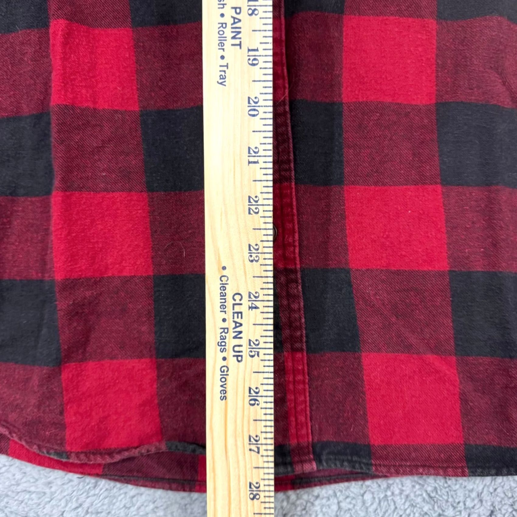 Vintage C.E. Schmidt Shirt Mens Medium Red Button Plaid Long Sleeve Flannel Workwear Size US M / EU 48-50 / 2 - 7 Thumbnail