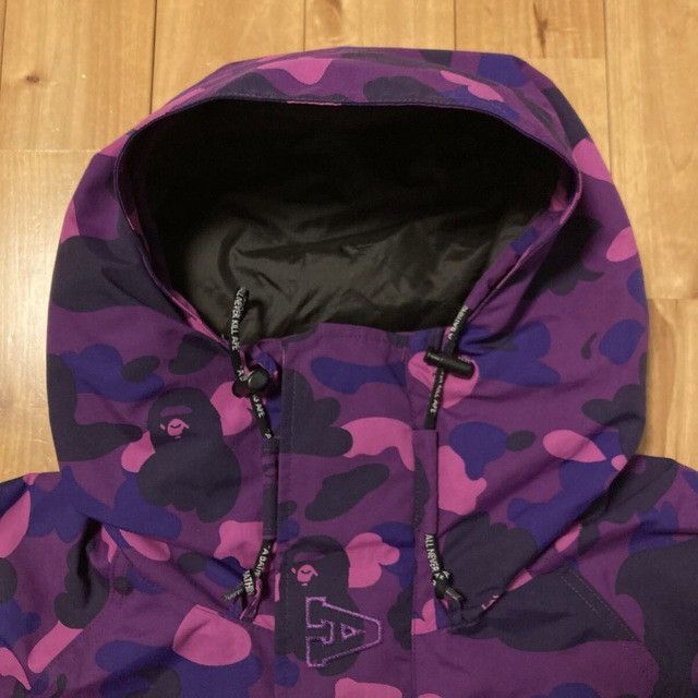 Bape BAPE Purple camo hoodie snowboard jacket a bathing ape Size US M / EU 48-50 / 2 - 3 Thumbnail