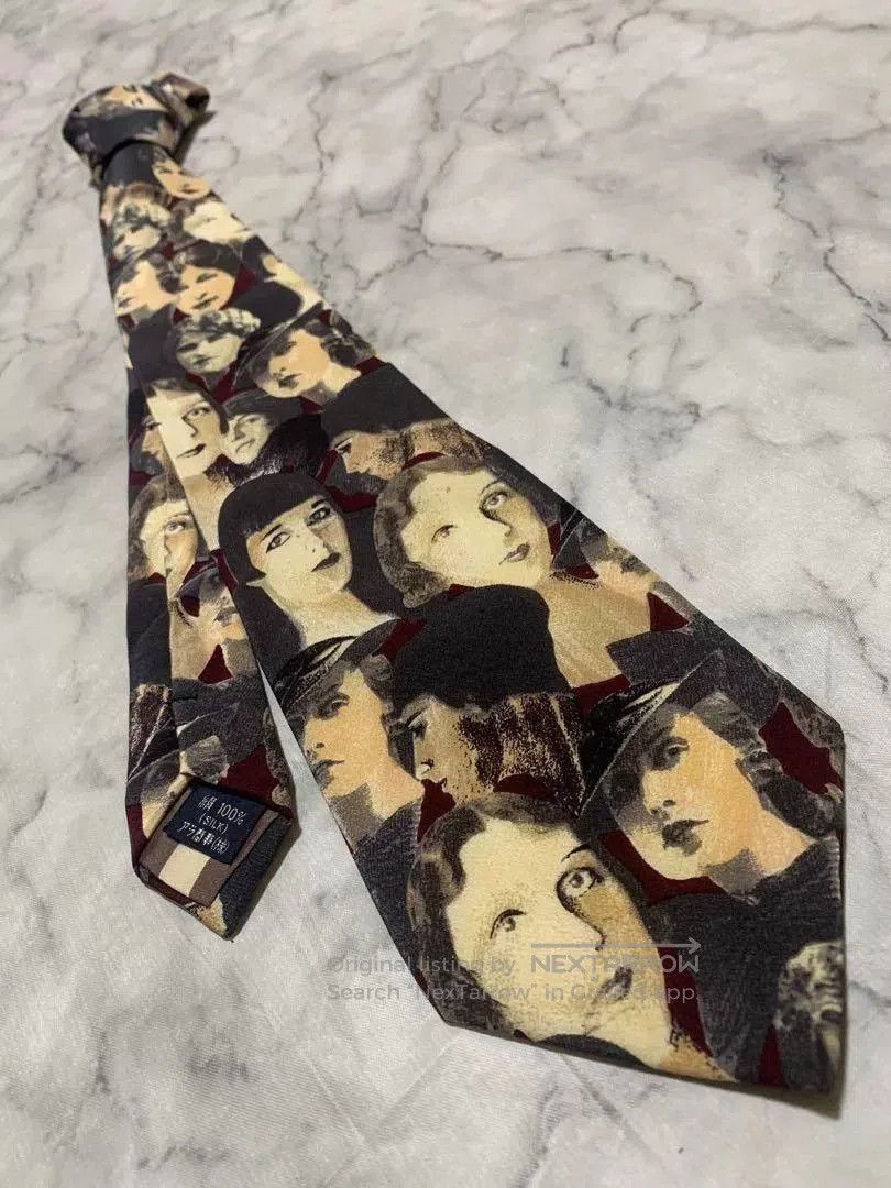 Jean Paul Gaultier Jean Paul Gaultier Portrait Print Tie. Size ONE SIZE - 1 Thumbnail
