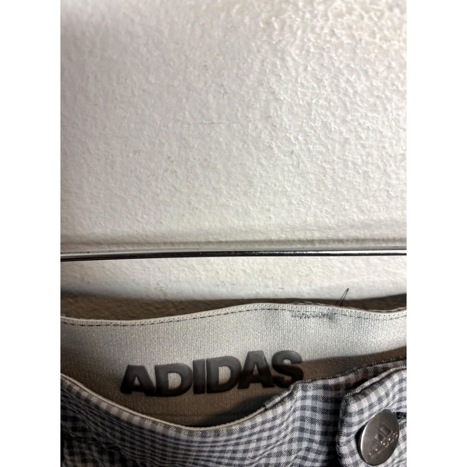 Adidas Adidas Shorts Mens 38 Gray Plaid Lightweight Golf Performance Classic Pockets Size US 38 / EU 54 - 3 Thumbnail