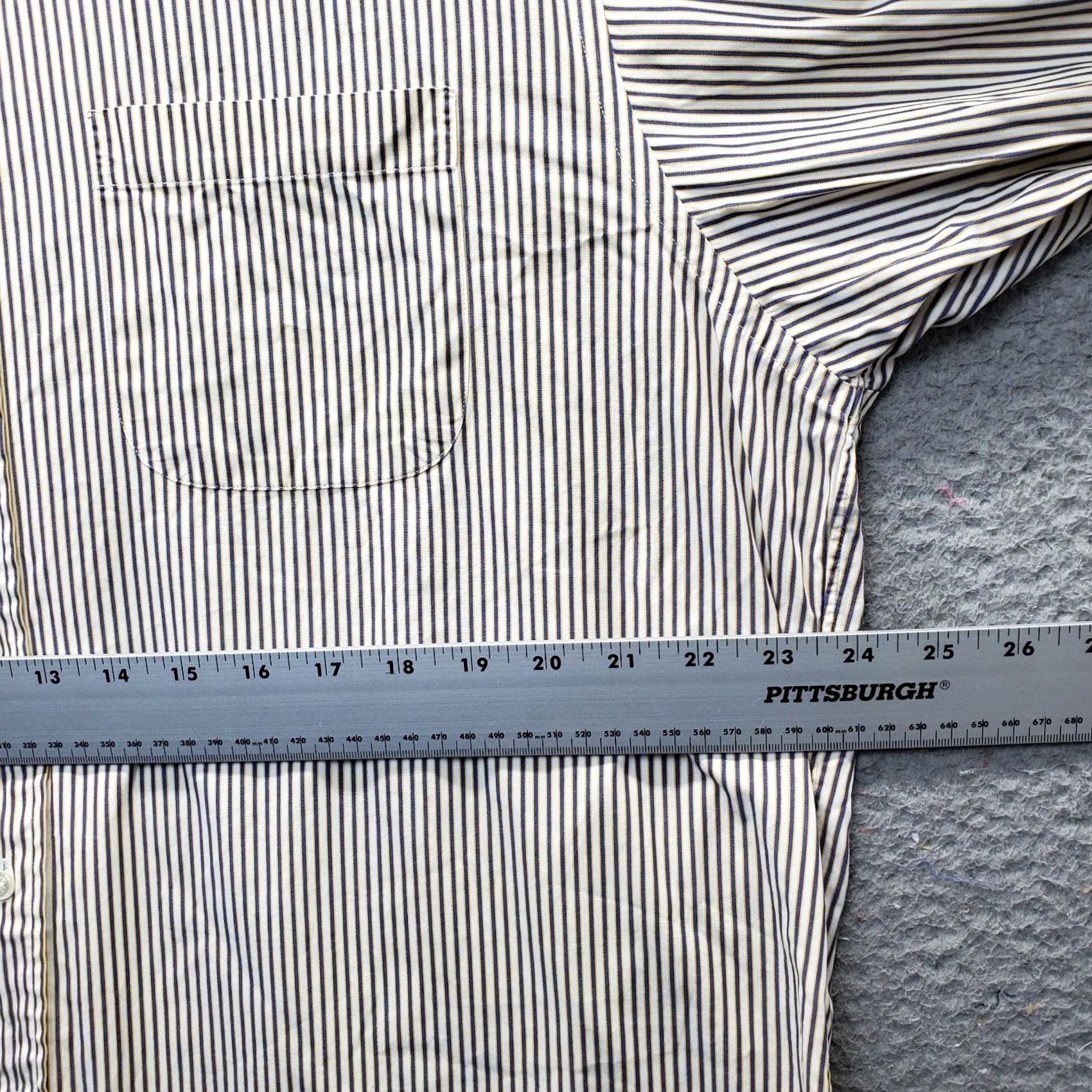 Brooks Brothers Brooks Brothers Dress Shirt Mens 17 Multicolor Striped Long Sleeve Collar Button Down Size 46R - 4 Thumbnail