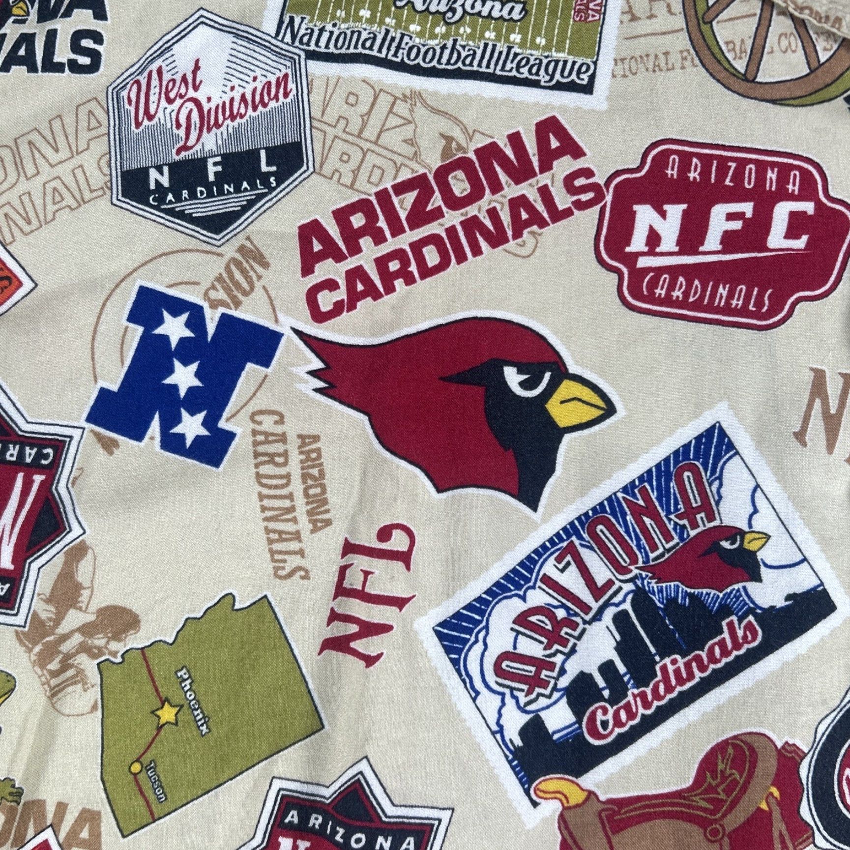 NFL Arizona Cardinals NFL Hawaiian All-Over Print Shirt Short Sleeve Button-Up XL Men Multicolor Collar-Button Spring Summer Fall Winter Casual Size US XL / EU 56 / 4 - 2 Thumbnail