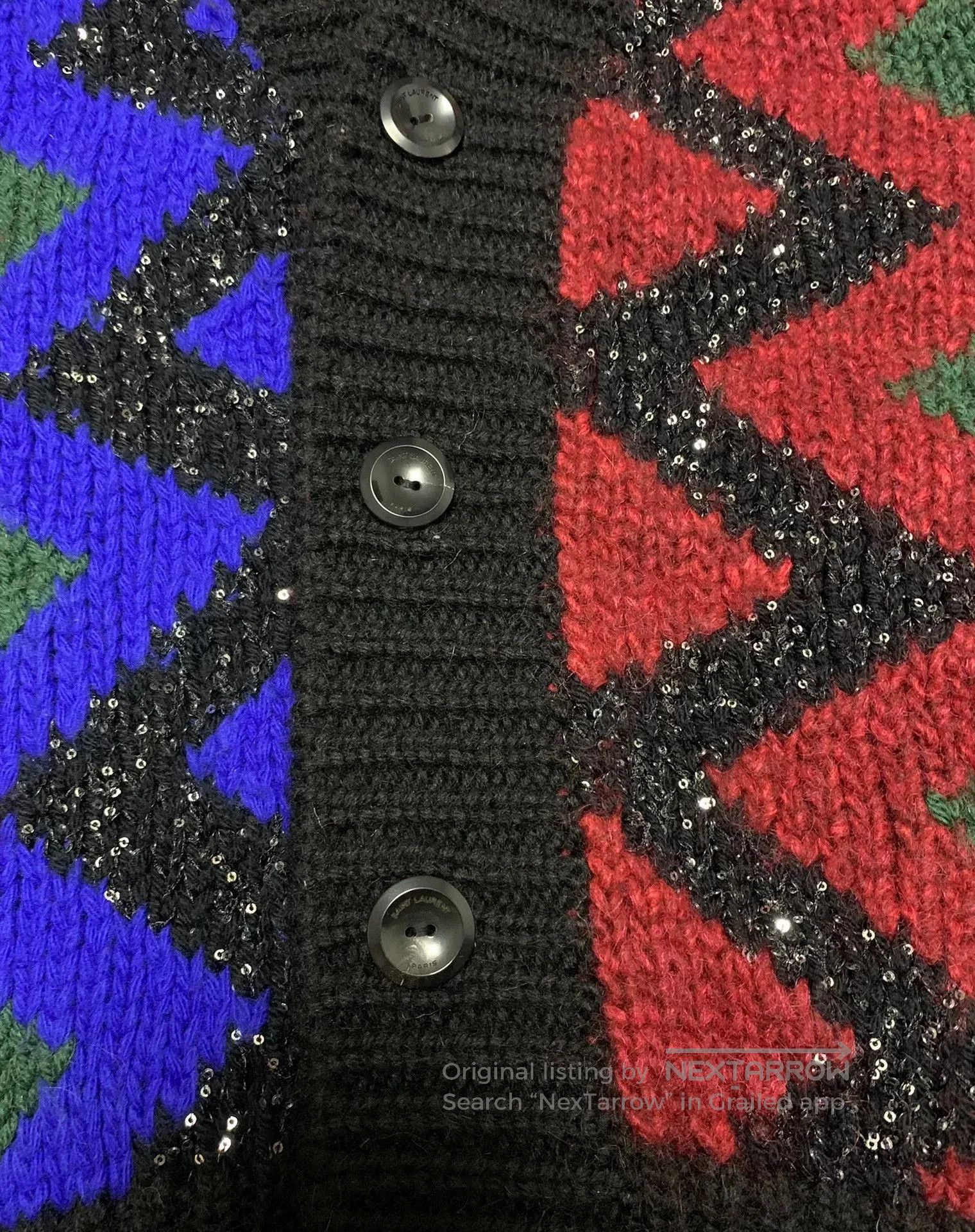 Saint Laurent Paris Saint Laurent Colorful Sequin Cardigan. Size M / US 6-8 / IT 42-44 - 5 Thumbnail