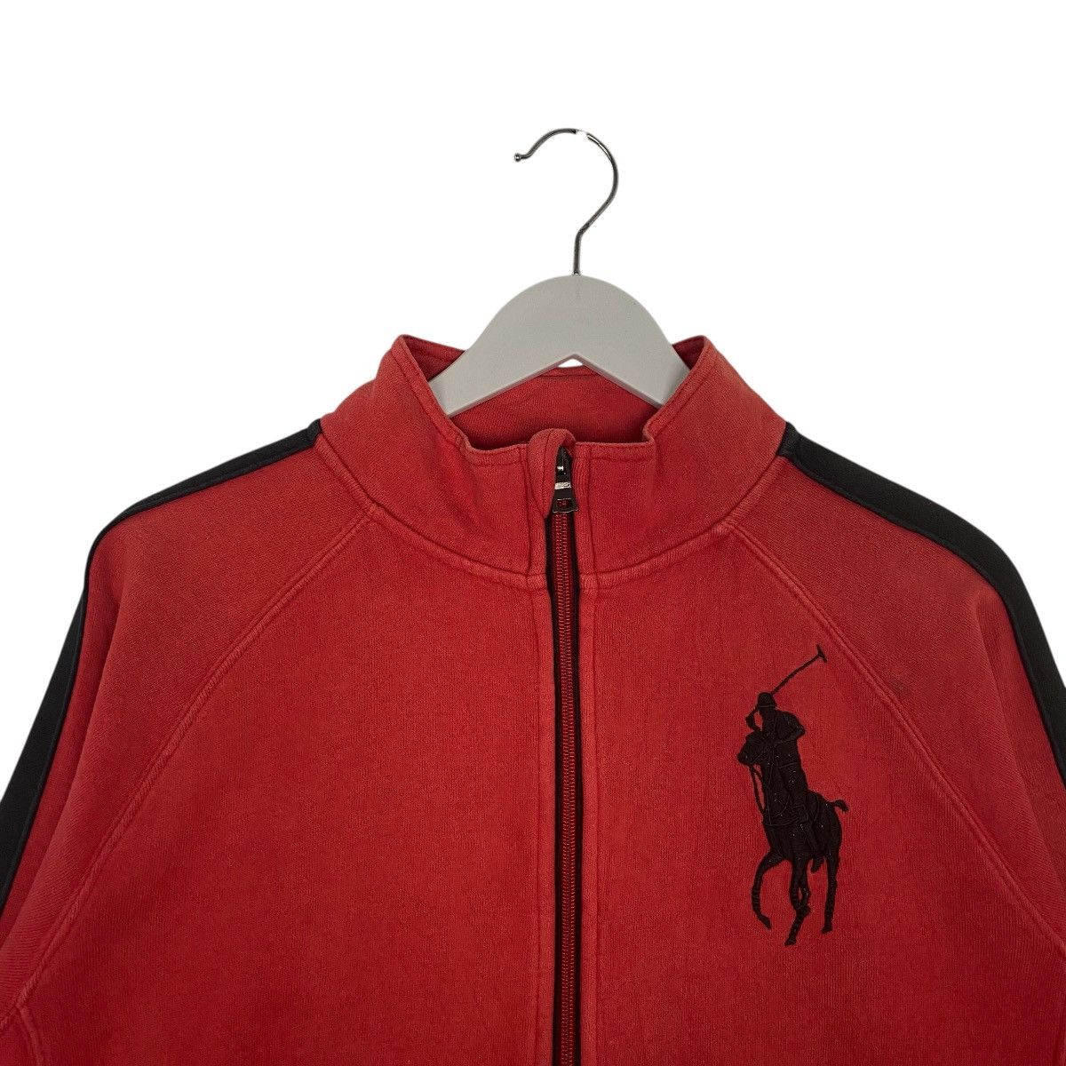 Vintage Vintage Polo Ralph Lauren Full Zipper Red Small Sweatshirt Size US L / EU 52-54 / 3 - 4 Thumbnail