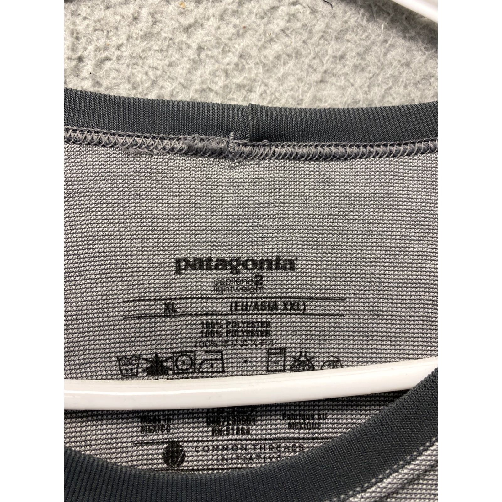 Patagonia Patagonia Shirt Men's Long Sleeve Logo Stretch Active XL Gray 104-45 / T-Shirt / Modern Recycled Fair Trade / Patagonia P-6 (Product Line) Size US XL / EU 56 / 4 - 3 Thumbnail