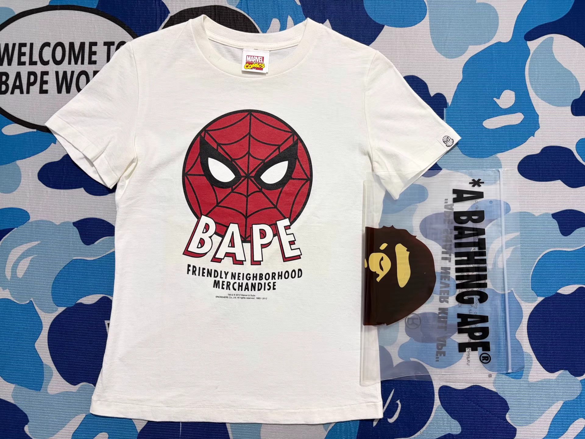 Bape Bape x Marvel Spider-Man Short Sleeve Tee Size US XS / EU 42 / 0 - 1 Thumbnail