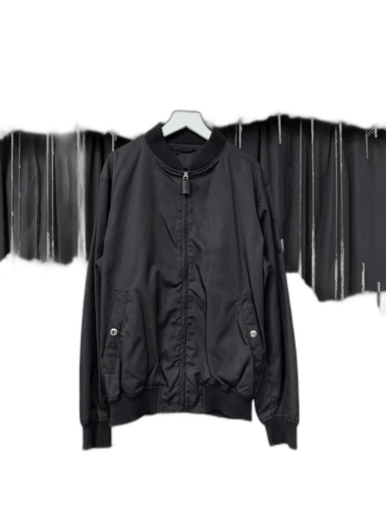 Prada Prada Black Nylon Bomber Jacket Size US XL / EU 56 / 4 - 1 Thumbnail