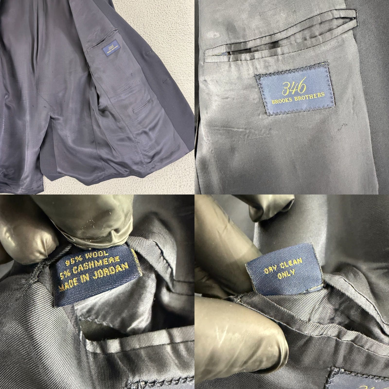 Brooks Brothers Brooks Brothers 346 Blazer Shirt Mens Size 44 Blue Wool Cashmere Business City Classic Designer Size 44R - 10 Thumbnail