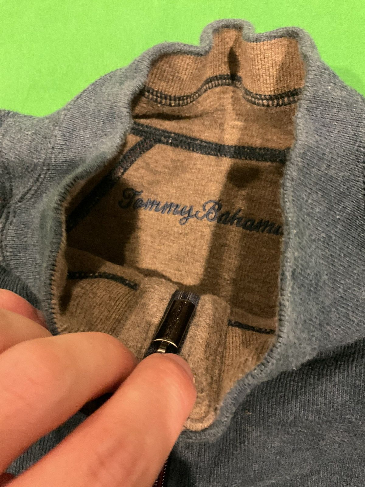 Tommy Bahama × Vintage Vintage Tommy Bahama quarter zip sweater Size US XL / EU 56 / 4 - 2 Thumbnail