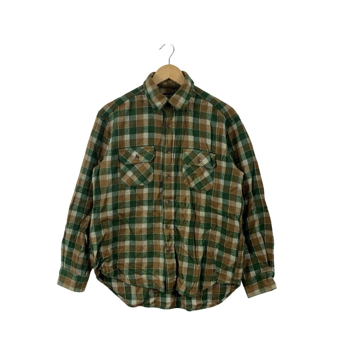 Uniqlo Uniqlo Plaid Flannel Shirt Check Button-Up Long Sleeve Size US M / EU 48-50 / 2 - 1 Thumbnail