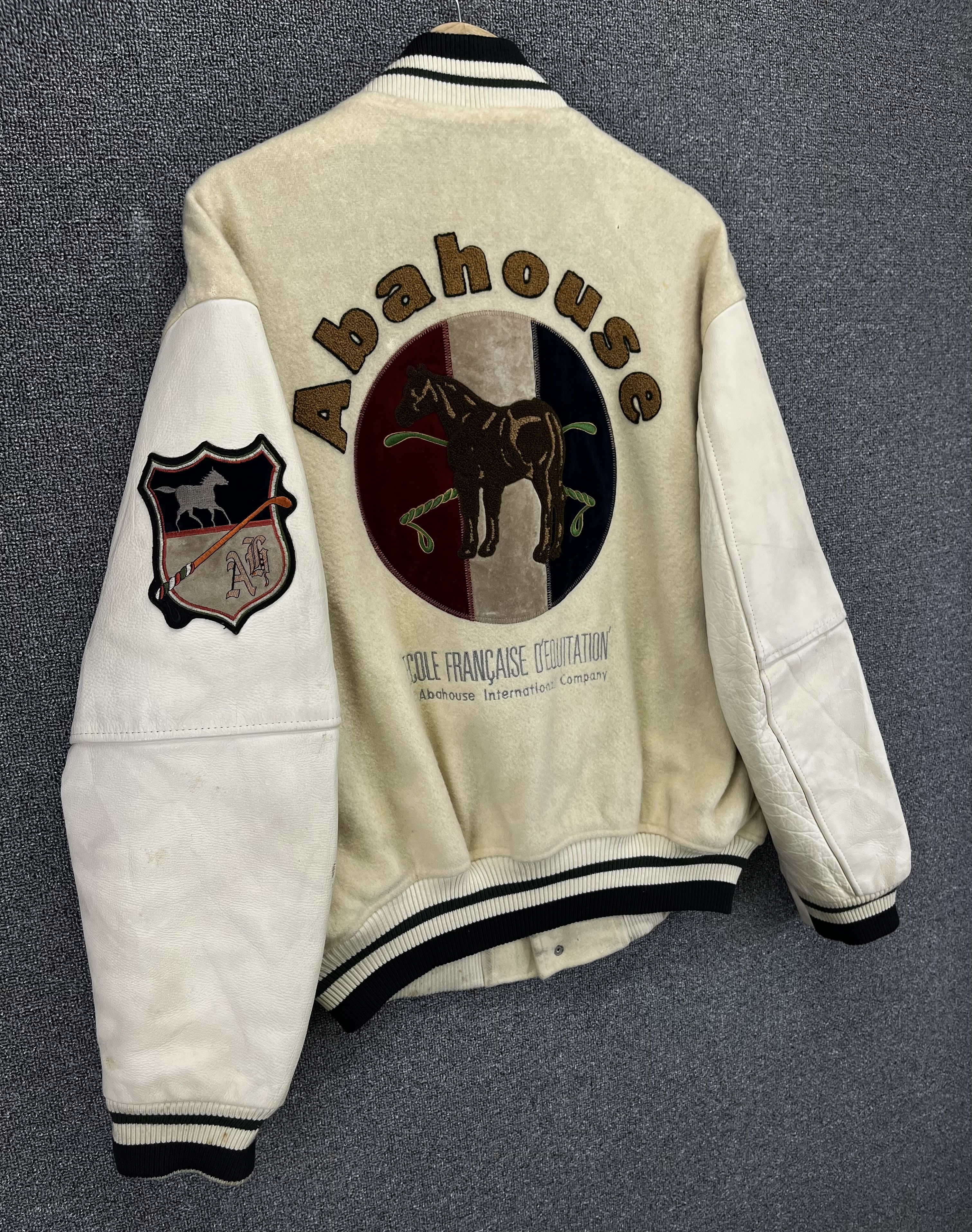 Japanese Brand Vintage Abahouse Rare Design Wool Varsity Jacket Size US M / EU 48-50 / 2 - 2 Thumbnail