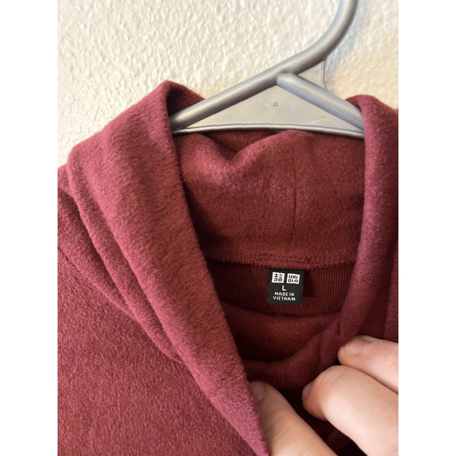Uniqlo VINTAGE Uniqlo Womens Oversize Large Maroon Turtleneck Tunic Sweater Soft & Cozy L Red Womens Clothing Pullover Size L / US 10 / IT 46 - 2 Thumbnail
