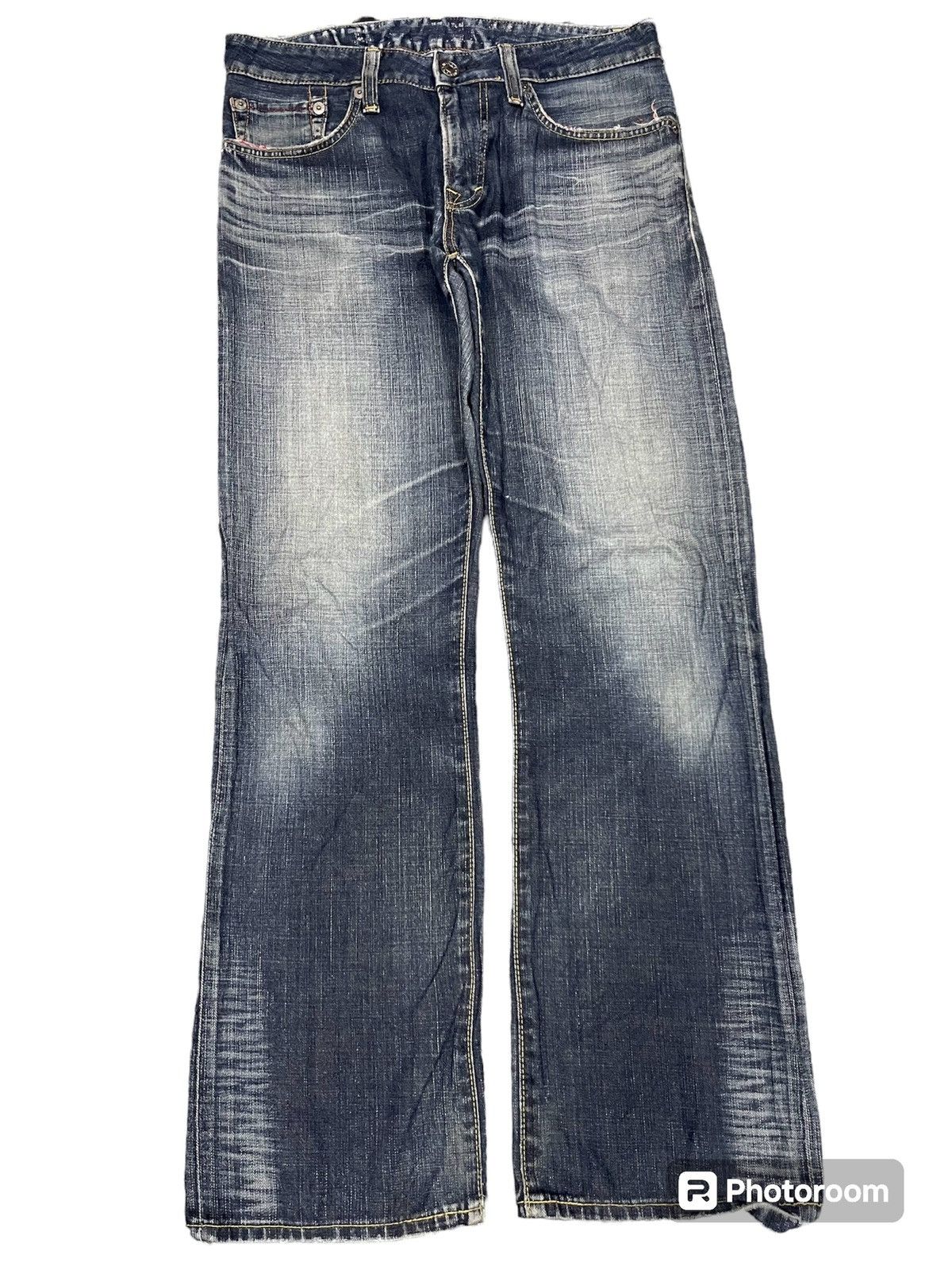 2000s EDWIN 503 BLUETRIP EDGELINE DISTRESSED JEANS