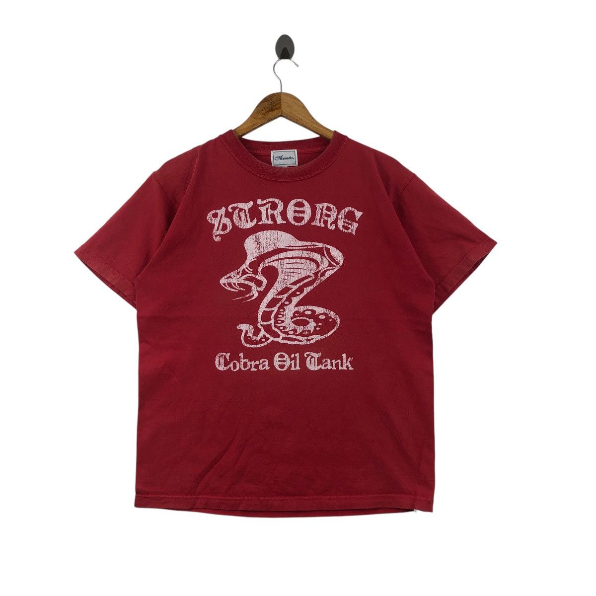 Japanese Brand Vintage ACOUSTIC Tee Shirt Big Logo Cobra Oil Tank Size US L / EU 52-54 / 3 - 1 Thumbnail