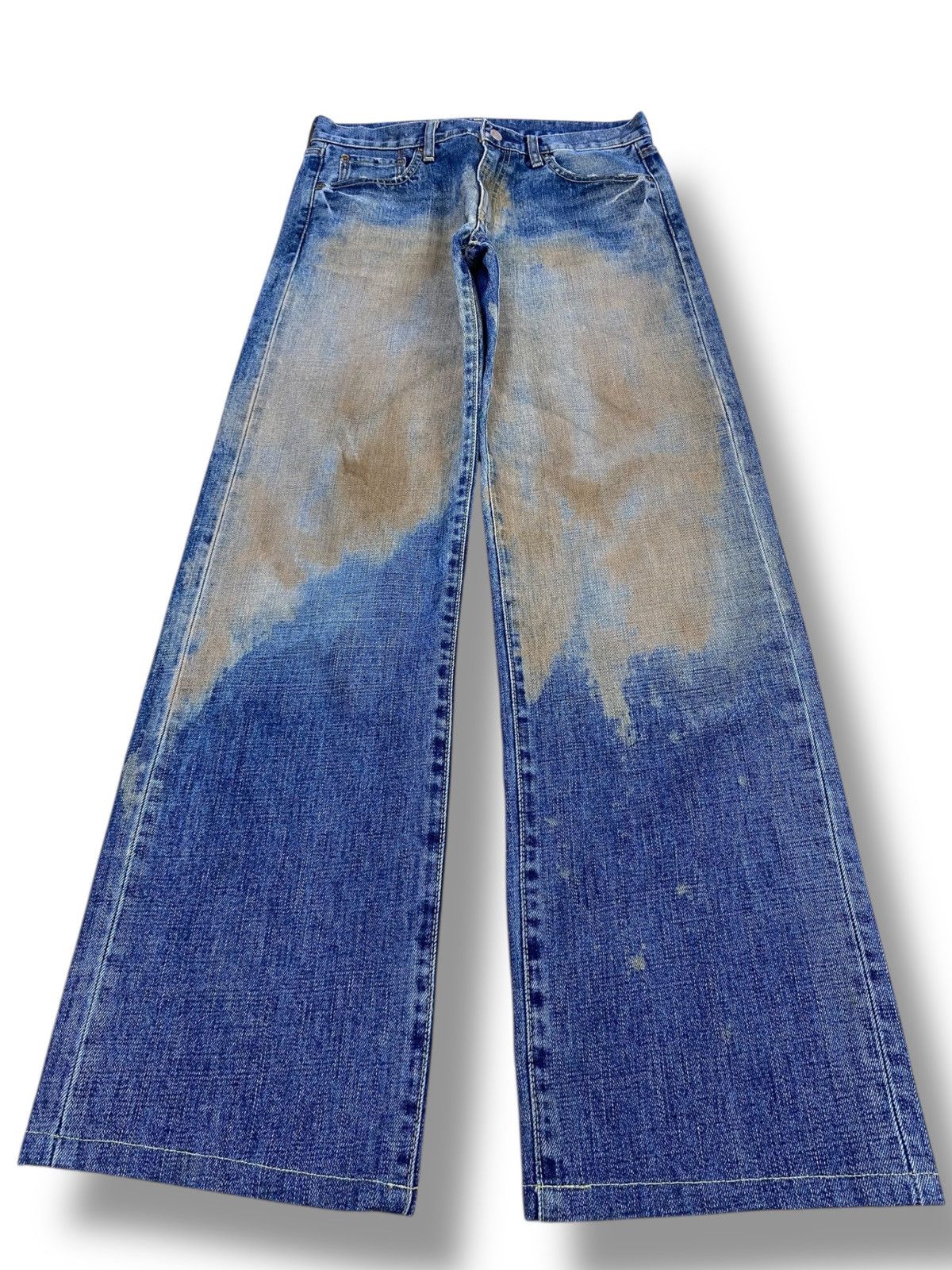 Uniqlo Uniqlo Rusty Faded Wash Style Loose Jeans Size US 31 - 1 Thumbnail