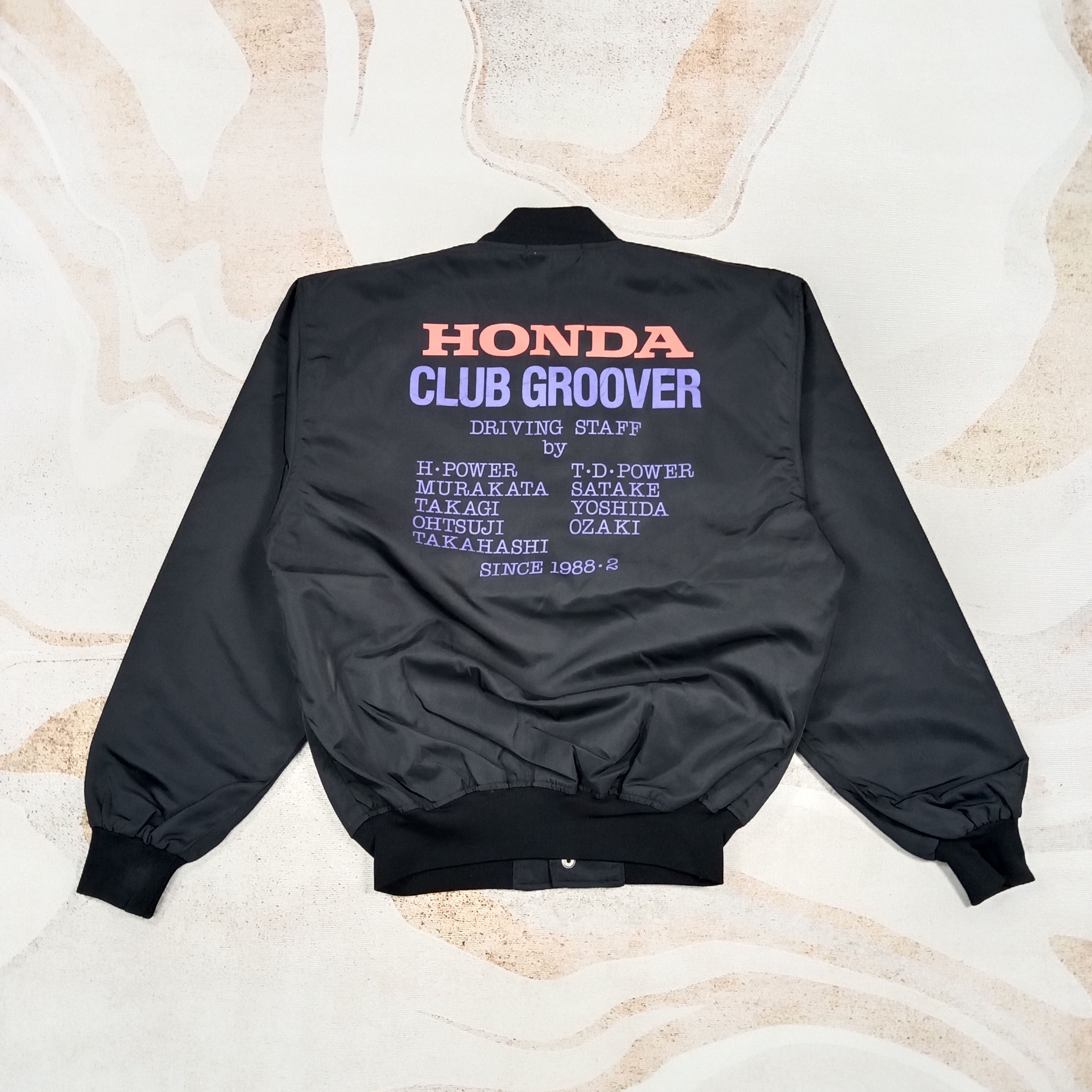 Honda Honda Club Groover Racing Staff Bomber Jacket C289N26 Size US L / EU 52-54 / 3 - 1 Thumbnail