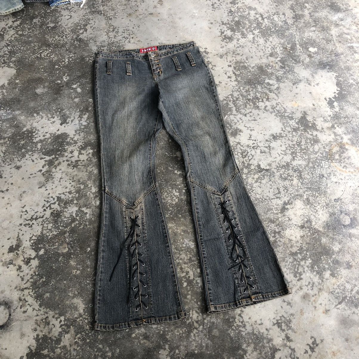Japanese Brand × Vintage × semanticdesign Vintage Zana Di flare jeans 🍒 Size US 32 / EU 48 - 2 Thumbnail
