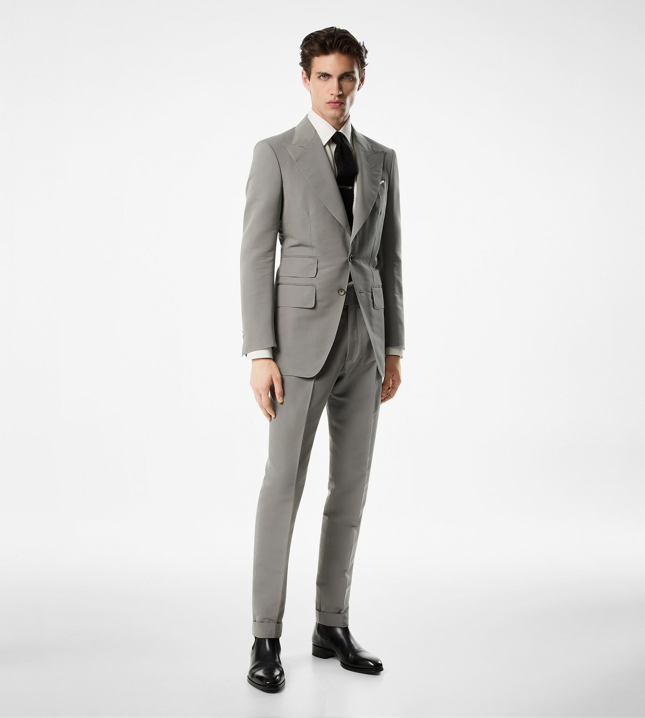 Tom Ford o1w1db10125 JHAP01 Atticus Jacket in Grey Size US M / EU 48-50 / 2 - 2 Thumbnail