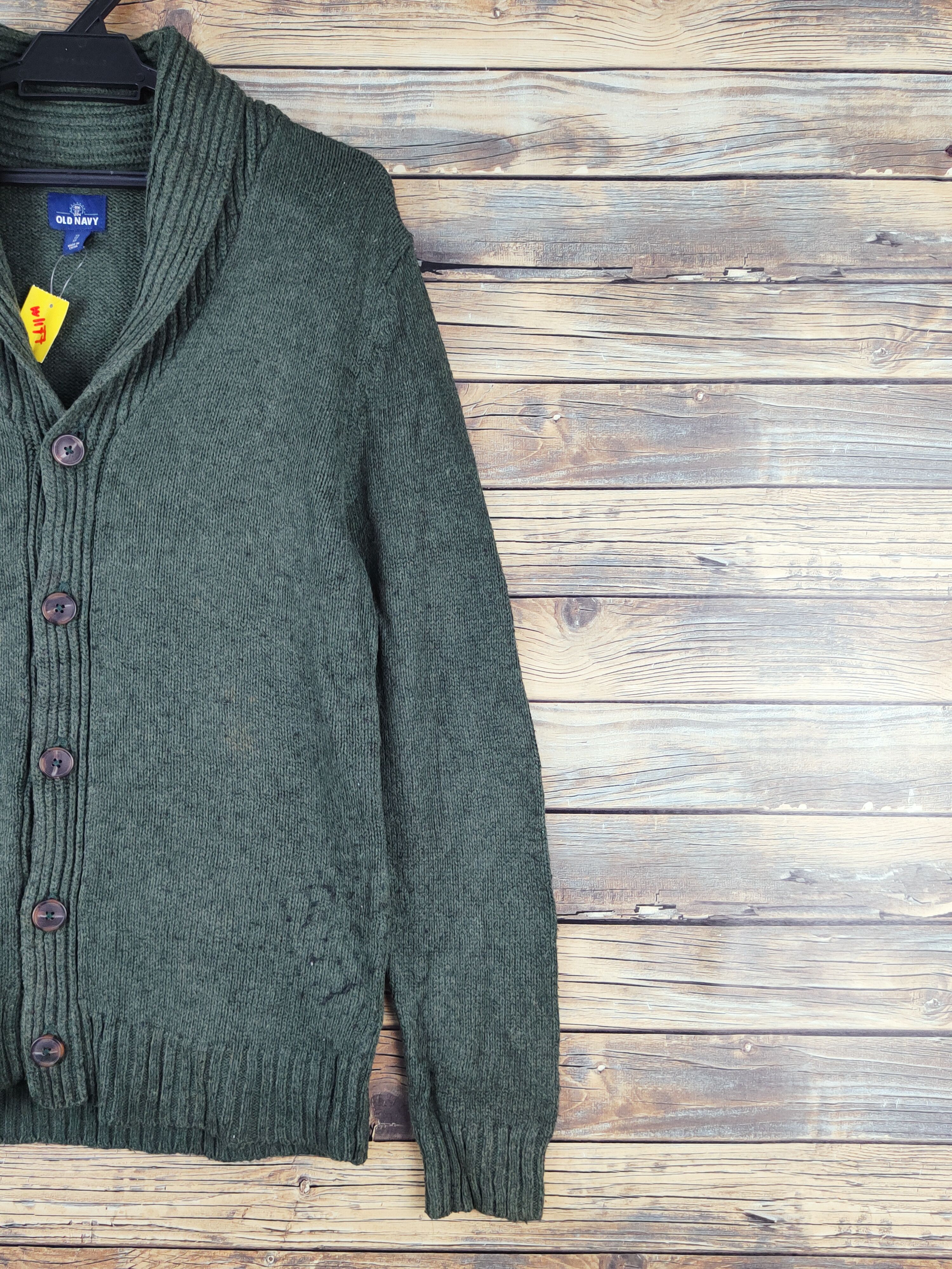 Old Navy Old Navy Dark Green Knitwear Cardigan #W1177 Size US XS / EU 42 / 0 - 5 Thumbnail