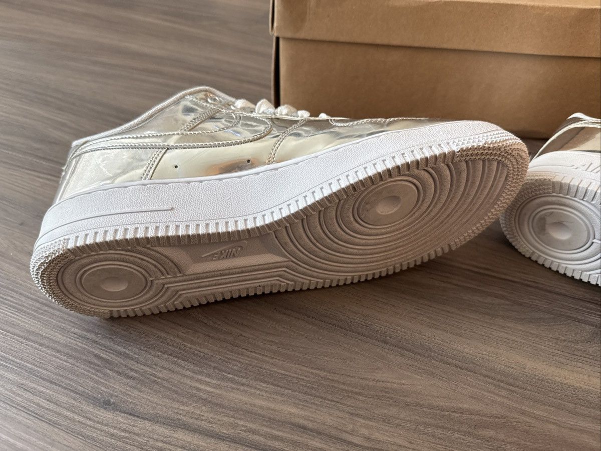 Nike Nike Air Force 1 Chrome Metallic Silver - W 12 / M 10.5 Size US 12 / IT 42 - 6 Thumbnail