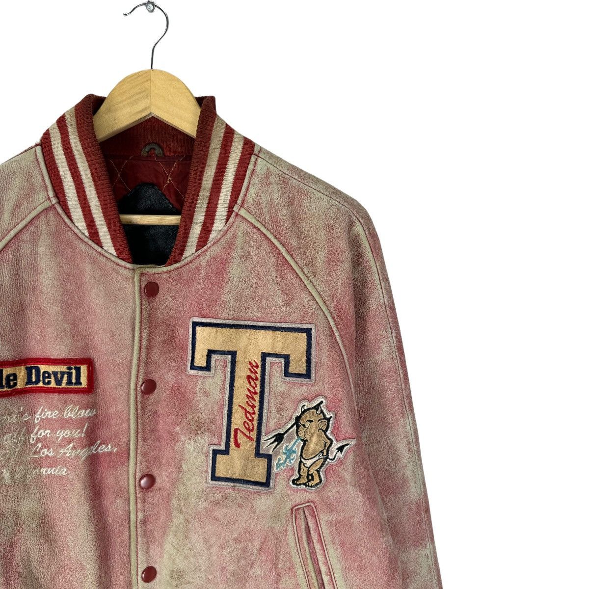 Tedman ☀️TED COMPANY LIMITED 1991 VARSITY LEATHER JACKET Size US M / EU 48-50 / 2 - 4 Thumbnail
