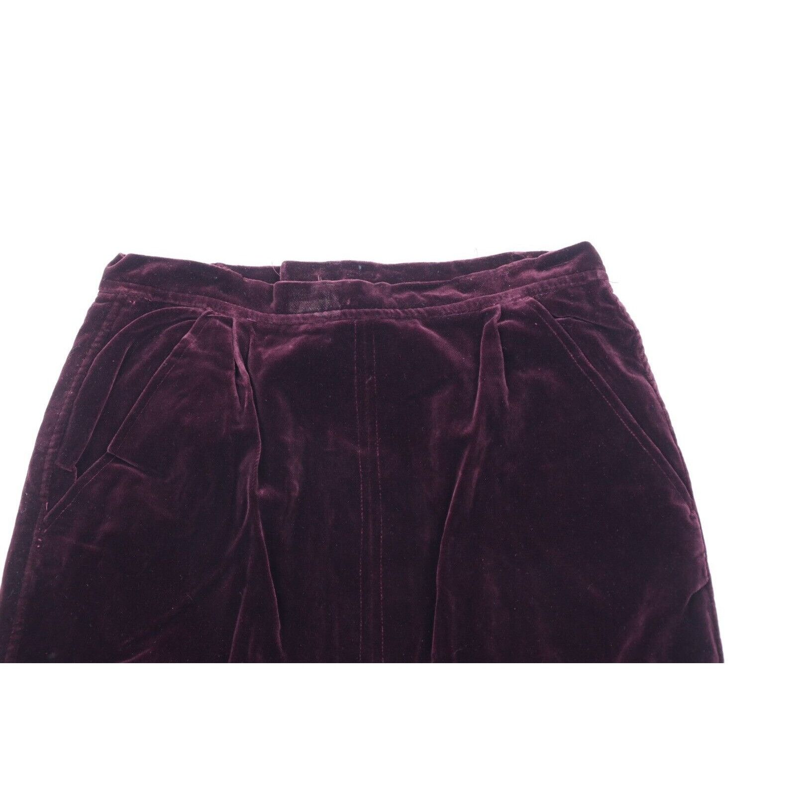 Vintage Vintage 50s 60s Rockabilly Velvet Velour Pencil Skirt Size 27" / US 4 / IT 40 - 2 Thumbnail