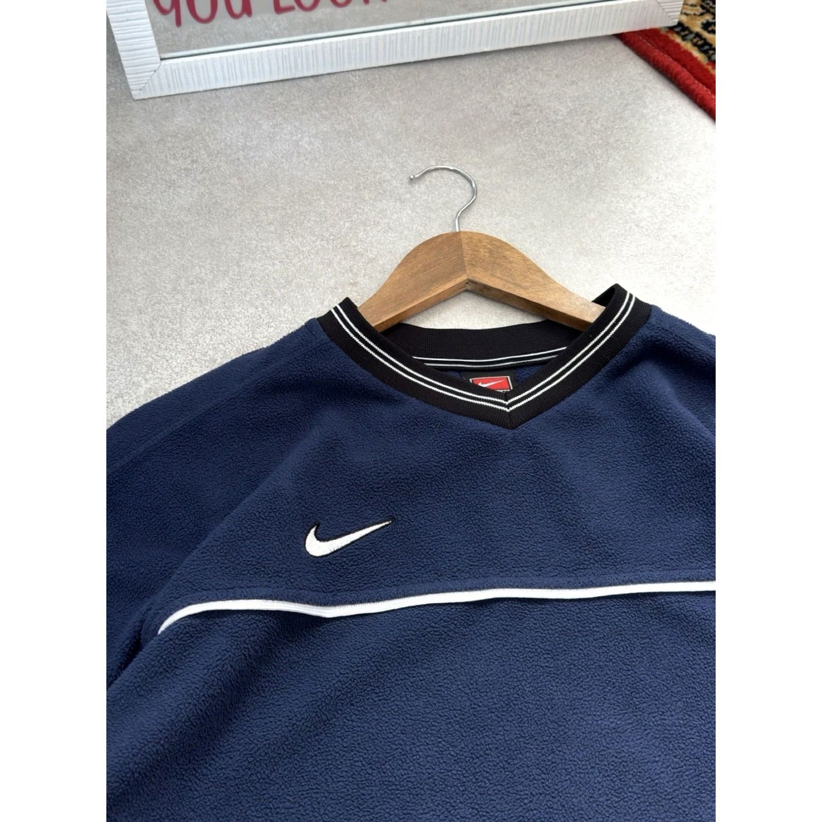 Nike Vintage Nike Sweatshirt Boxy Fit Fleece Blue L Men Sleeved Pullover 80s 90s Casual Sports USA City Hype Logo Sweatshirt Size US L / EU 52-54 / 3 - 3 Thumbnail