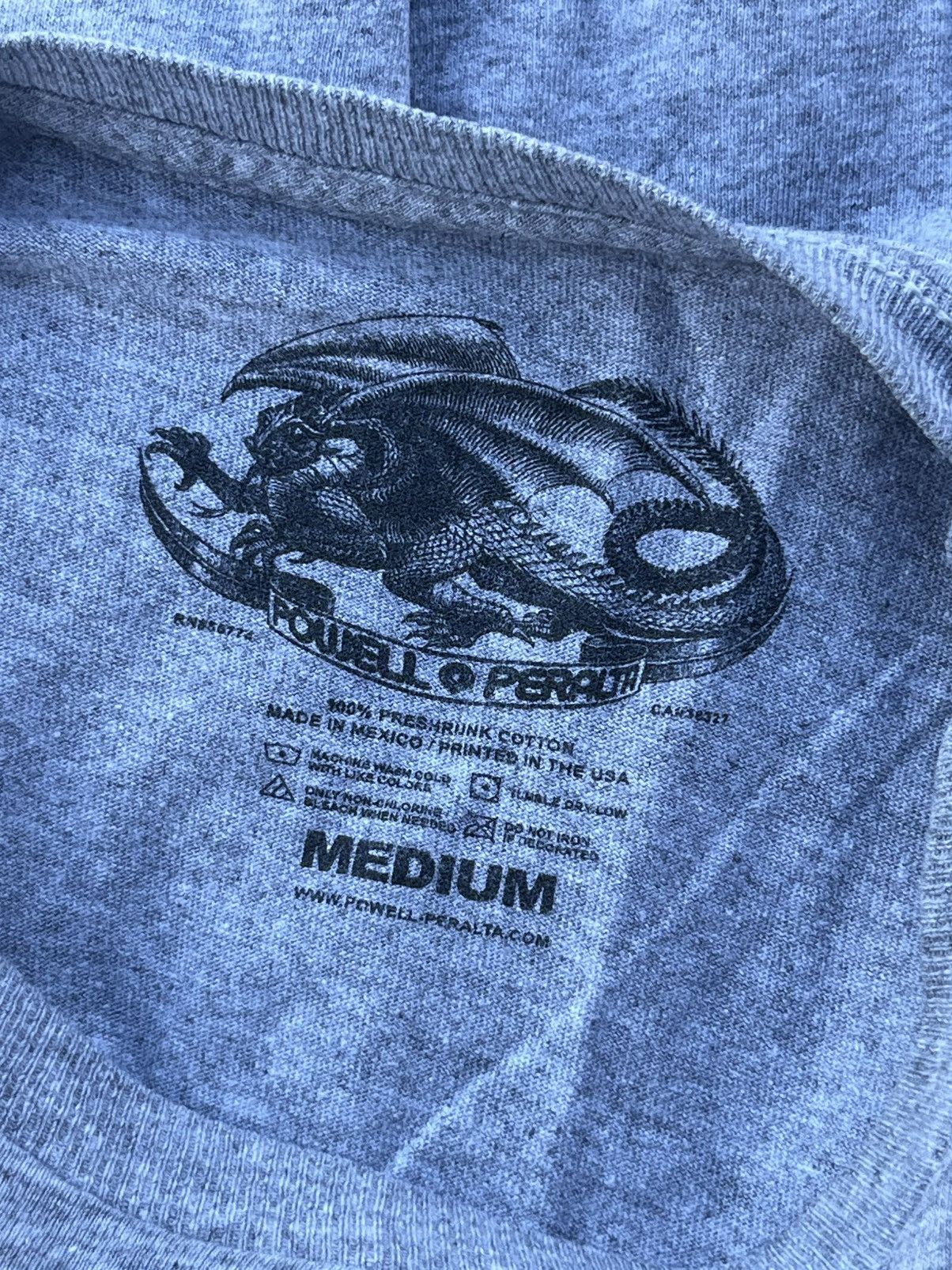Powell Peralta Powell Peralta Rat Bones back print grey tee sk8 Size US M / EU 48-50 / 2 - 10 Thumbnail