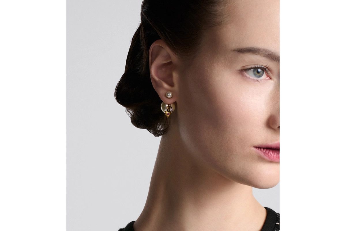 Dior o1bcso1str0126 Size:OS/Tribales Earrings in Golden/White Size ONE SIZE - 5 Thumbnail