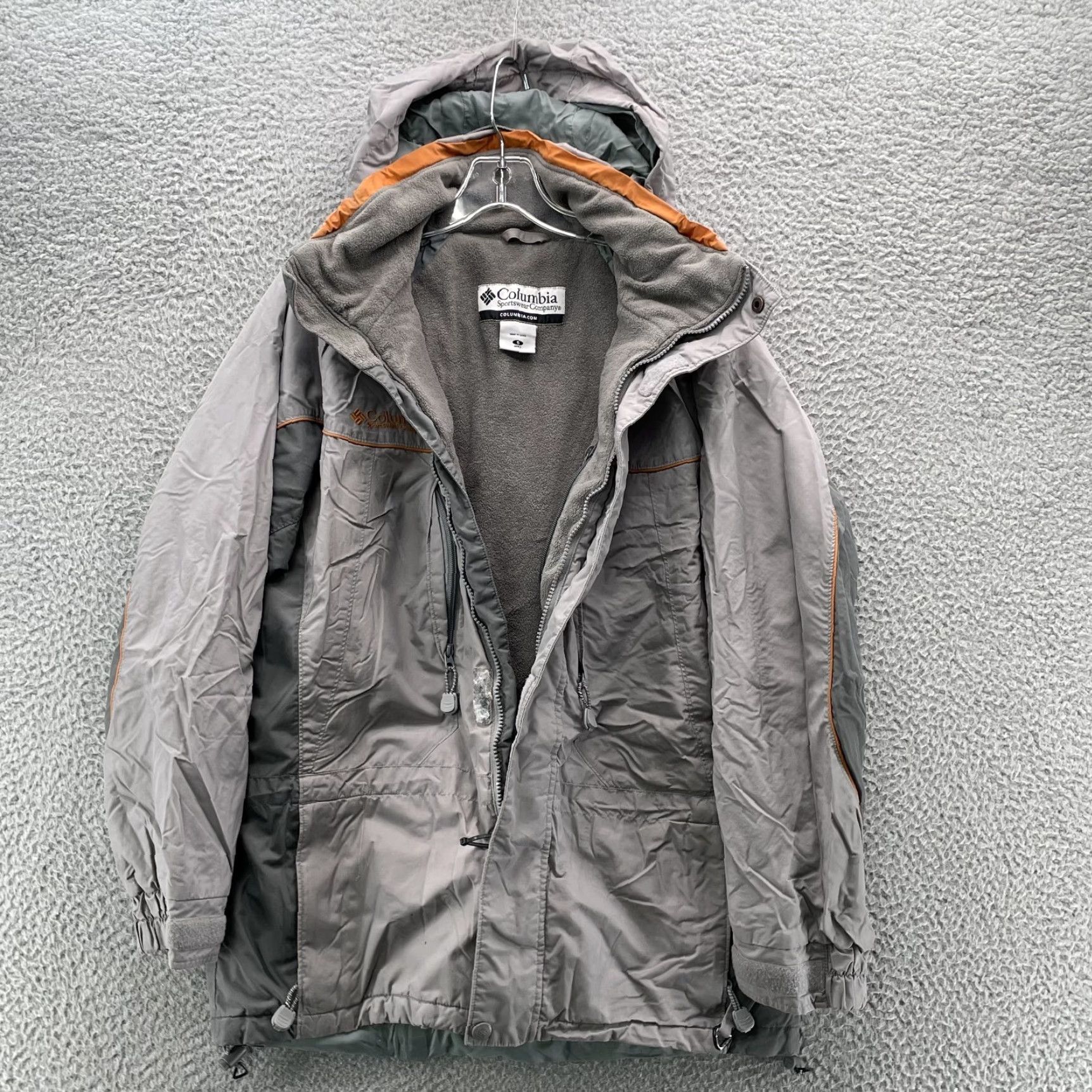 Etro VTG Columbia Jacket Small Gray Retro Gorpcore 90's Ski Sportswear Snow Outdoors - Columbia Sportswear Company - Men - Jacket - Gray - Small Size US S / EU 44-46 / 1 - 4 Thumbnail