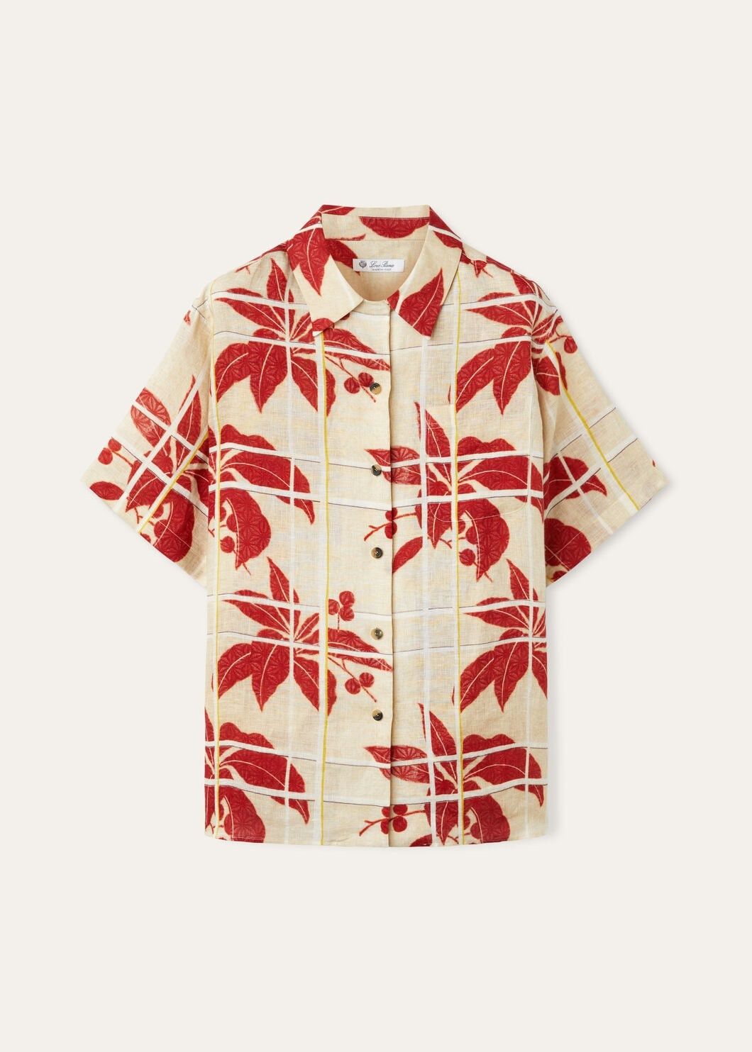 Loro Piana o1srvl11e0725 FAO0509 Linen Isoble Shirt in Multicolor Size XS / US 0-2 / IT 36-38 - 1 Thumbnail
