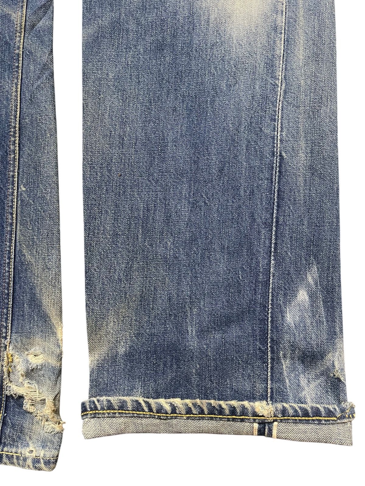 Lee Vintage 70s Lee Union Made Selvedge Mud Wash Faded Distress Size US 32 / EU 48 - 10 Thumbnail