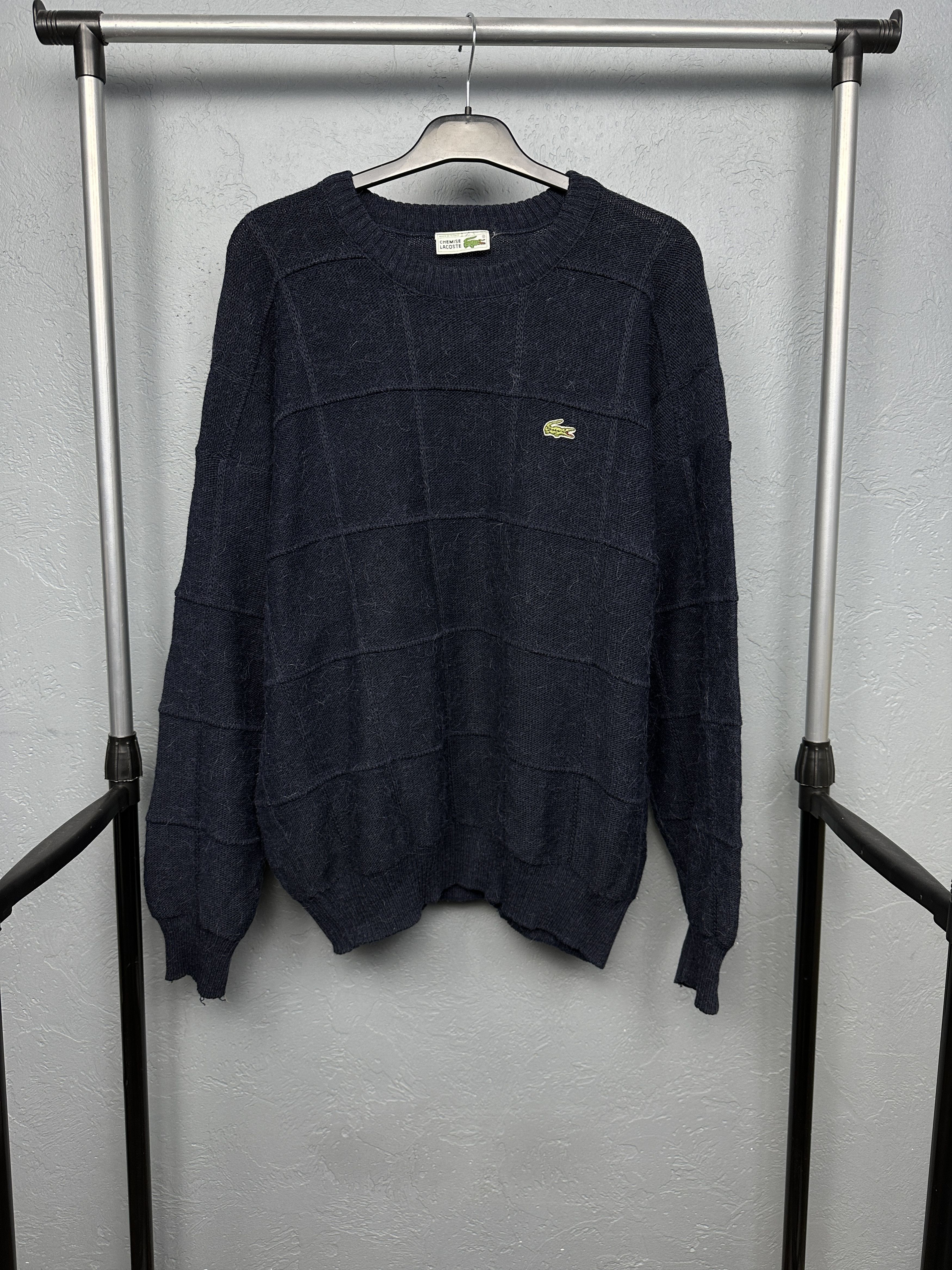 Lacoste Lacoste 90s Vintage Mens Wool Knit Crew Neck Sweater Size US L / EU 52-54 / 3 - 1 Thumbnail