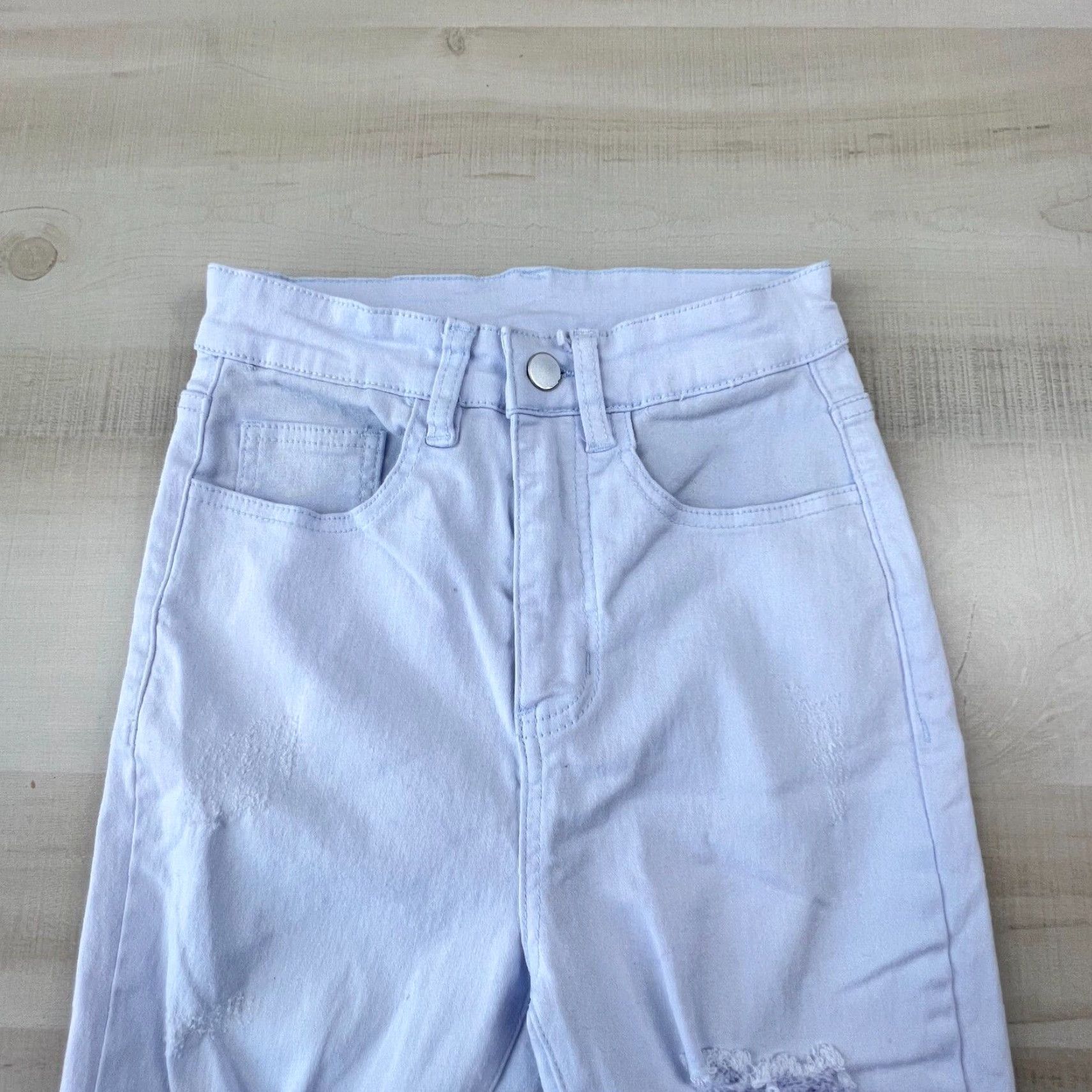 Shein SheIn Womens High Waist Skinny Jeans XS Blue Stretch Denim Size 26" / US 2 / IT 38 - 2 Thumbnail